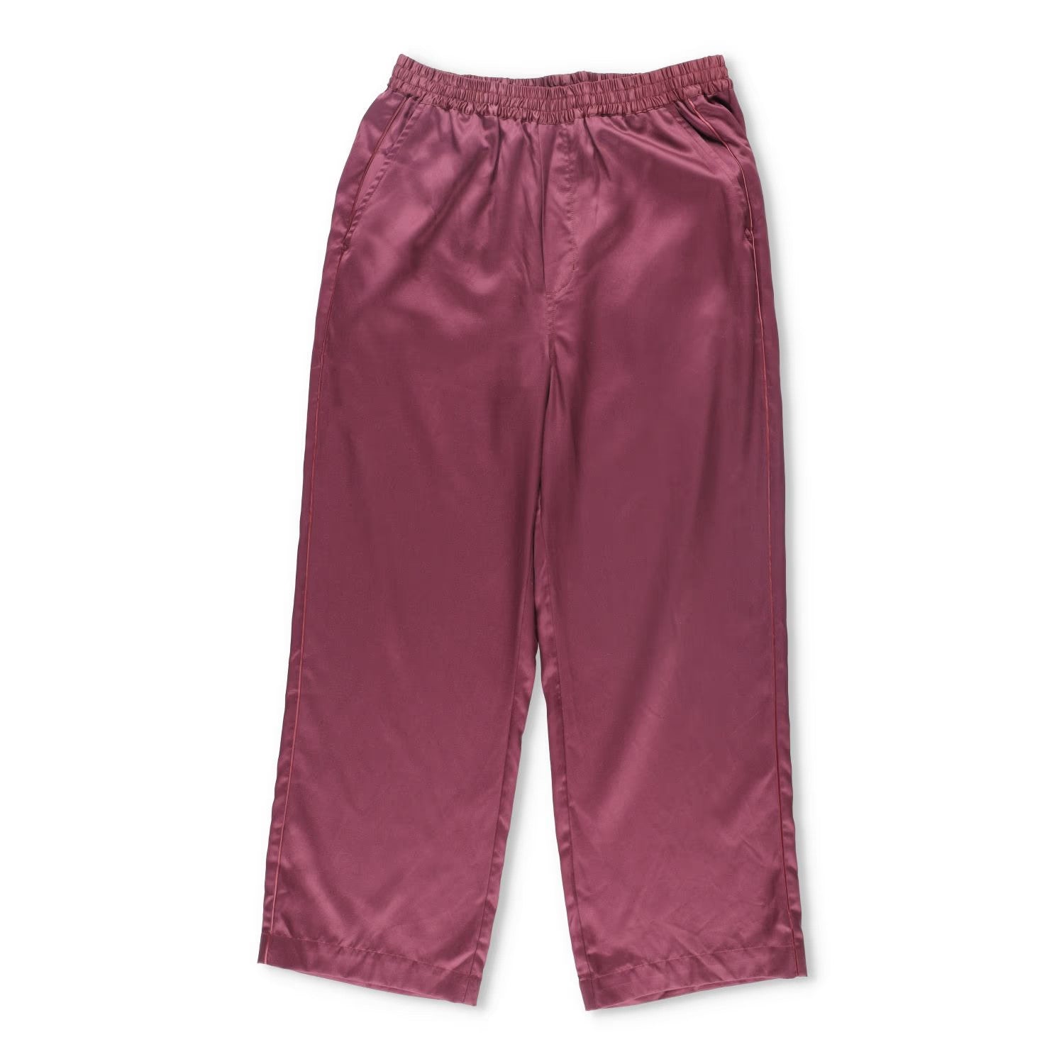 CDLP Mens Joggers Purple Lyocell Satin Straight Leg Slash Pocket Size 50 RRP 170