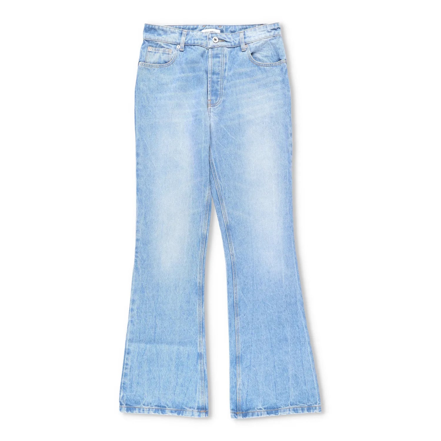 PACO RABANNE Womens Flares Bootcut Jeans Denim Light Blue Size 36 RRP 350