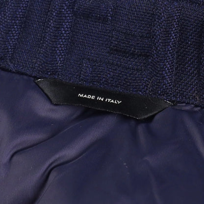 FENDI Mens Blouson Embossed Jacket Shirt Jacket Blue Knit Size 48 RRP 2150 — View 11