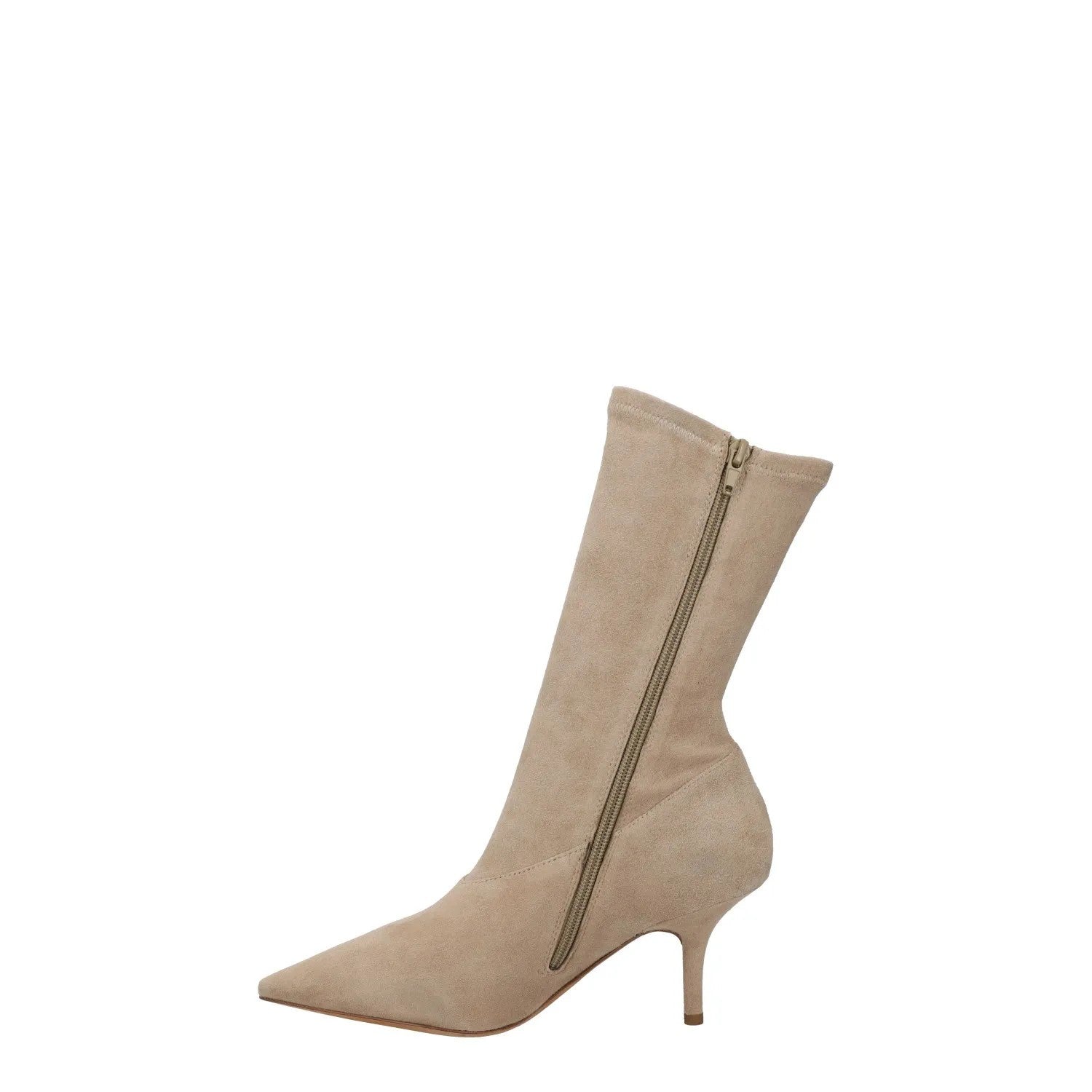 YEEZY SEASON 5 Womens High Heels Beige Kitten Heel Mid Calf UK 5 RARE RRP 500 — View 4