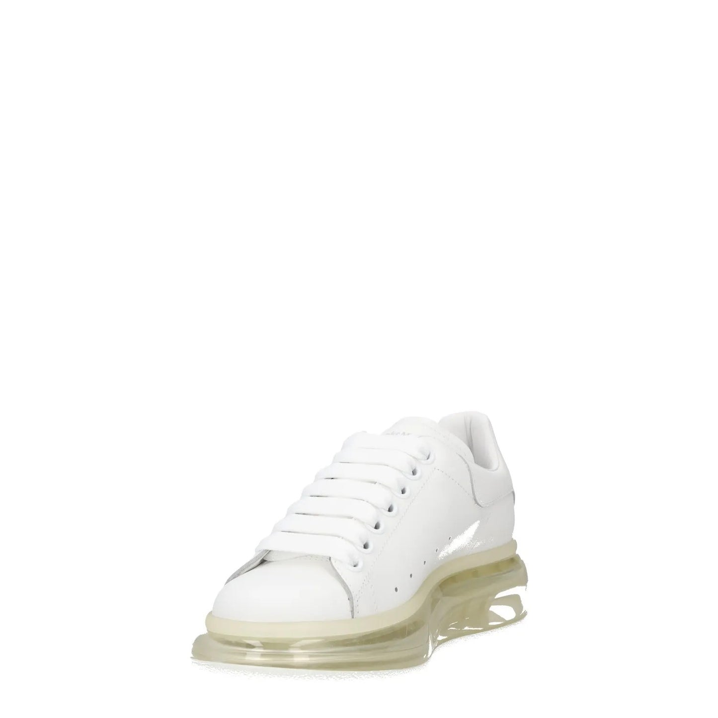 ALEXANDER MCQUEEN Womens White Leather Low Top See Through Sole UK 3 RRP 587 — View 3