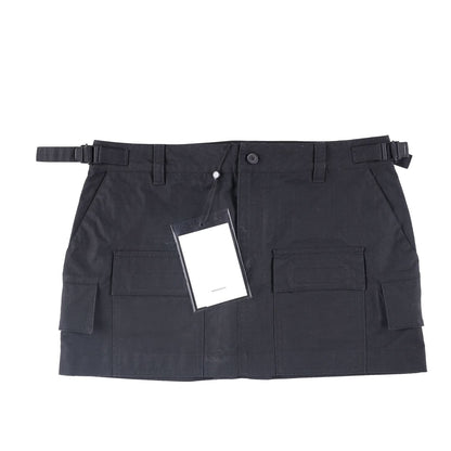 WARDROBE NYC Womens Cargo Mini Skirt Black  Cotton Twill Short Buttoned M RRP575 — View 2
