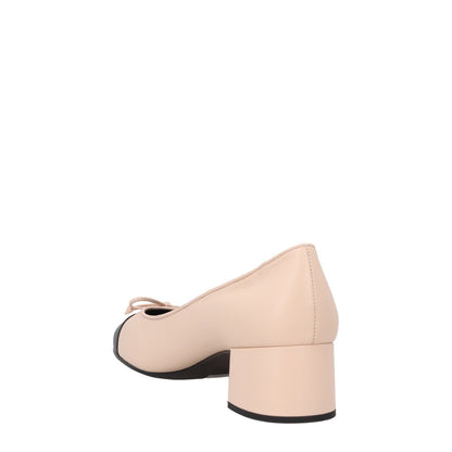 TORY BURCH Womens Bow Mid Block Heel Pink Leather On Shoes US 10 RRP 310 — View 5