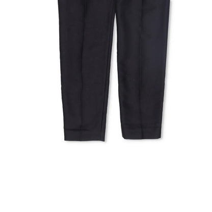 HAIDER ACKERMANN Mens Dress Pants Silk Cotton Blend Pleated Black Size 38 RRP600 — View 4