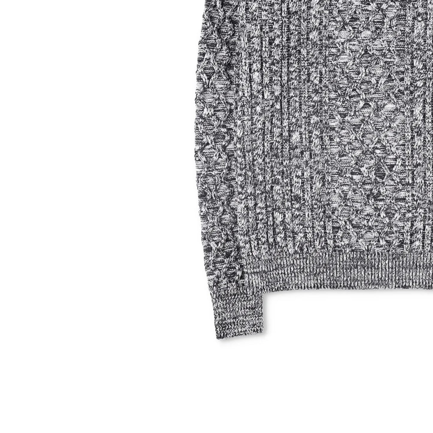 DIOR Womens Jumper Grey Wool Cable Knit Crew Neck Pullover Size M RRP 1500 — View 3