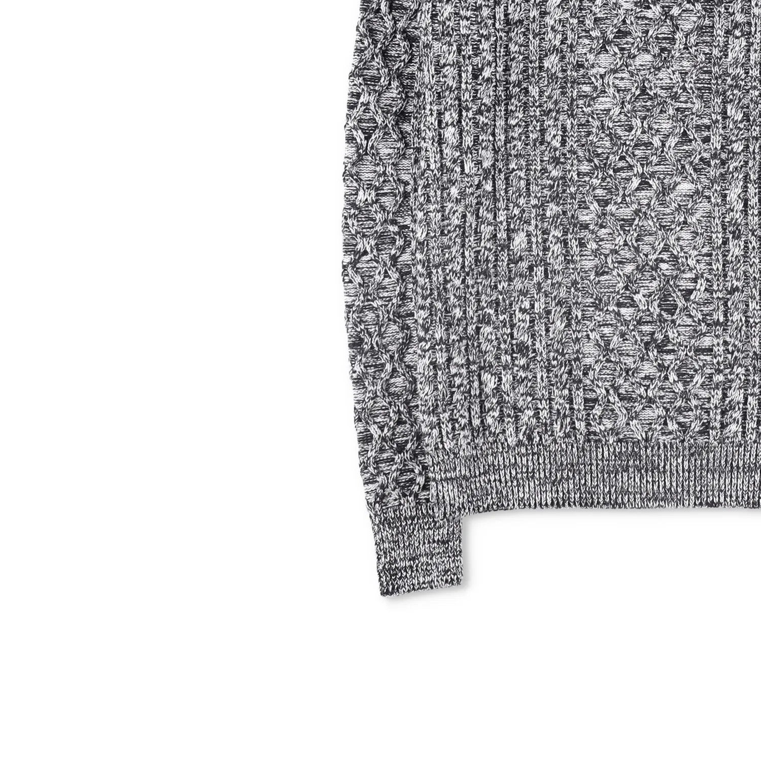 DIOR Womens Jumper Grey Wool Cable Knit Crew Neck Pullover Size M RRP 1500 — View 3