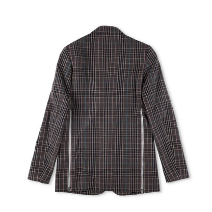 RAF SIMONS Mens Plaid Cotton Blend Jacket Multicoloured Casual RRP 750 — View 12