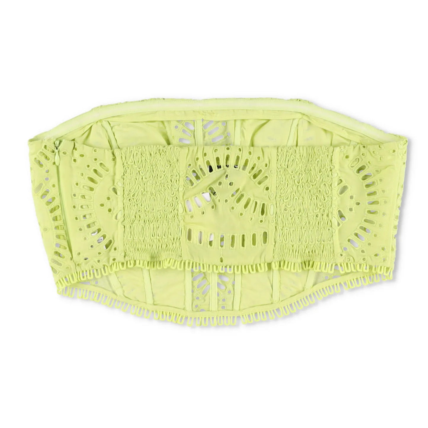 CHARO RUIZ IBIZA Womens Sting Top Corset Strapless Lace Lime Punch XL RRP 260 — View 8