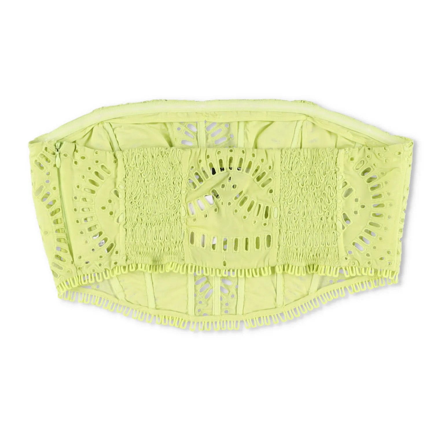 CHARO RUIZ IBIZA Womens Sting Top Corset Strapless Lace Lime Punch XL RRP 260 — View 8