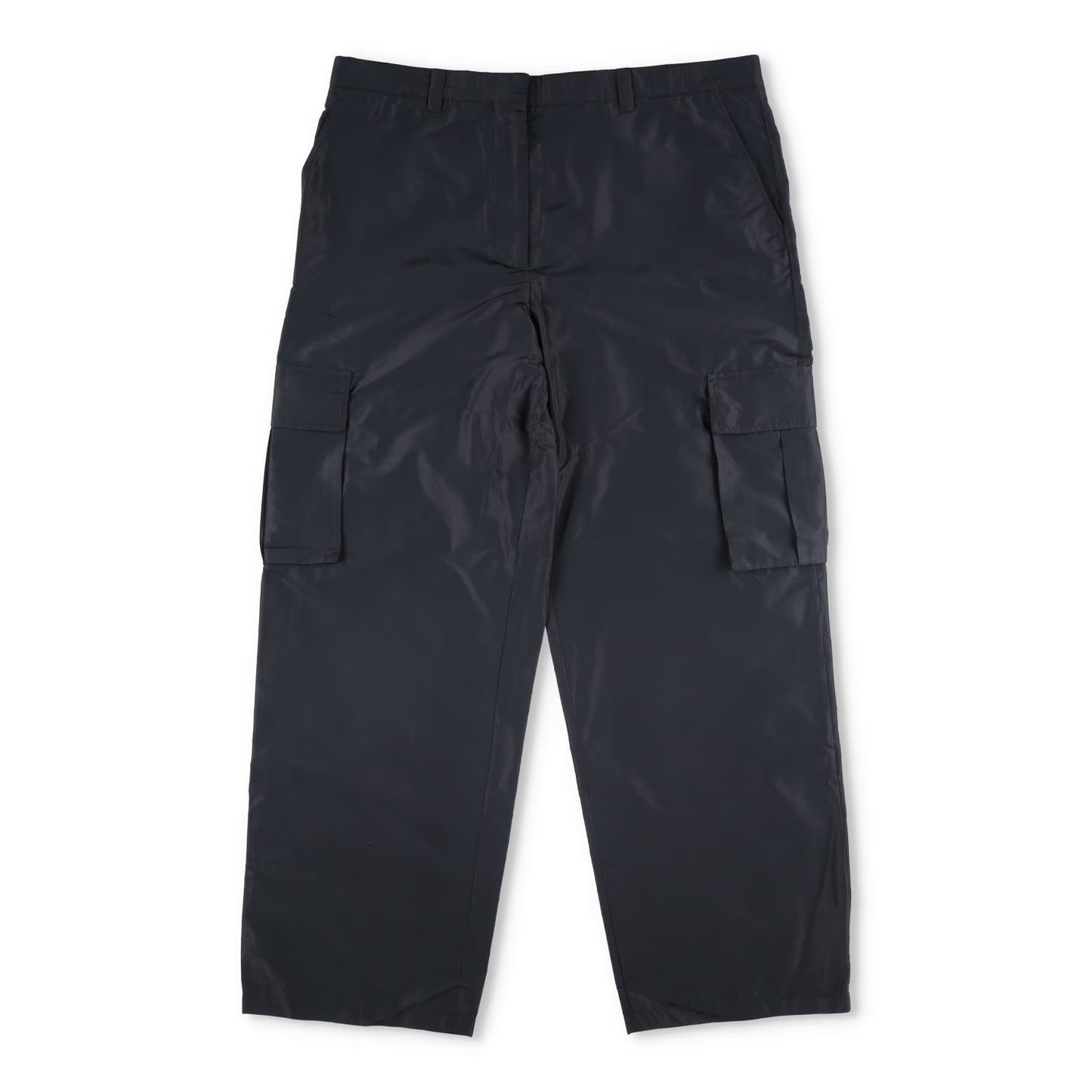 MIU MIU Womens Chino Cargo Trousers Blue Loungewear Side Pockets Size 50 RRP1020