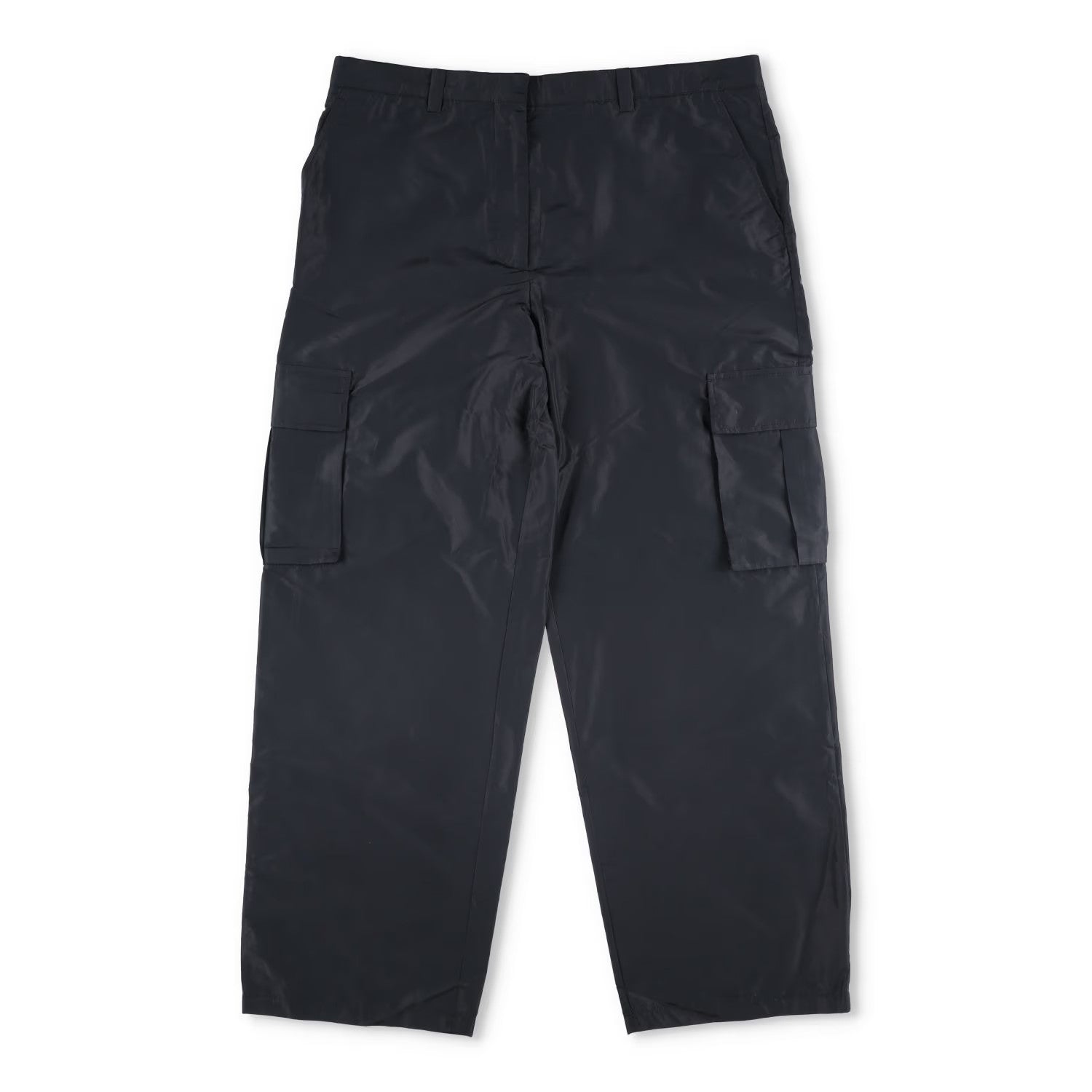 MIU MIU Womens Chino Cargo Trousers Blue Loungewear Side Pockets Size 50 RRP1020