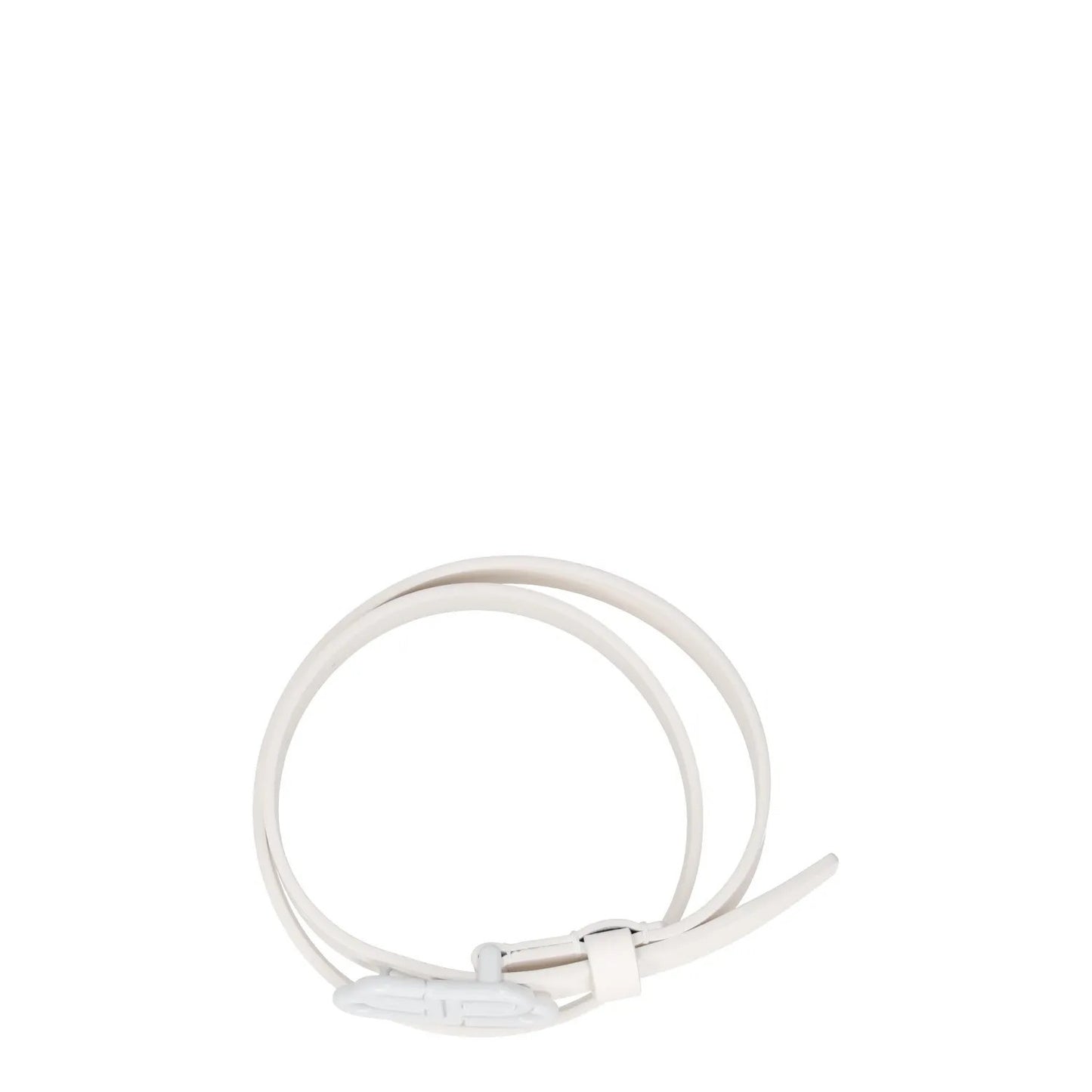 BALENCIAGA Womens Belt White Leather White Buckle Regular Width Size 70 RRP 360 — View 7