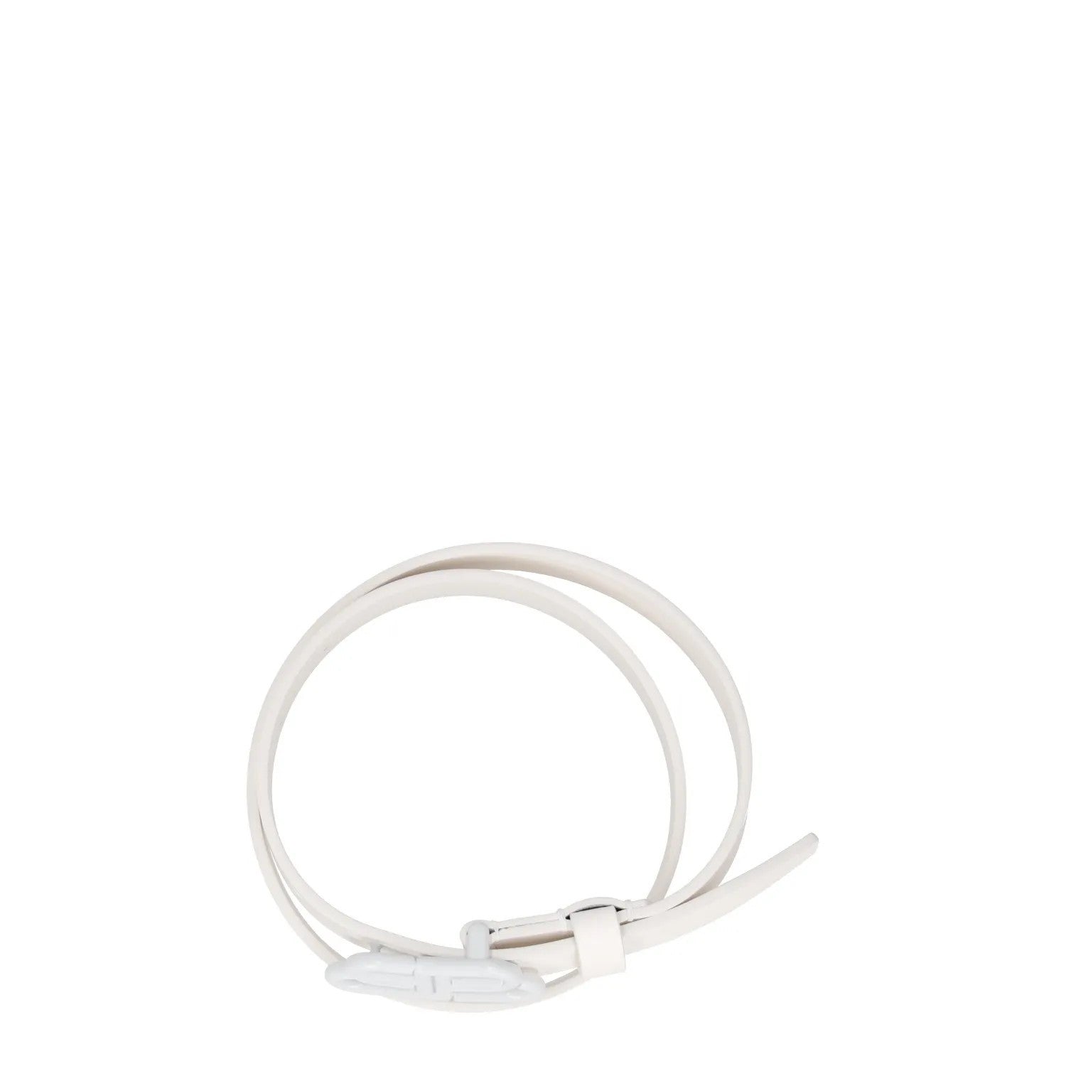 BALENCIAGA Womens Belt White Leather White Buckle Regular Width Size 70 RRP 360 — View 7