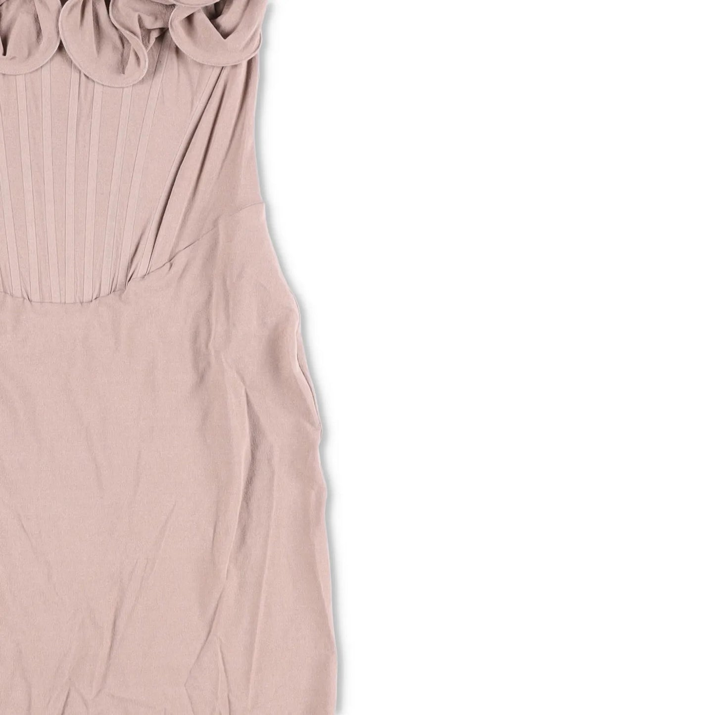 MAGDA BUTRYM Womens Dress Scoop Neck Sleveless Corset Rose Drape Midi 36 RRP1385 — View 3