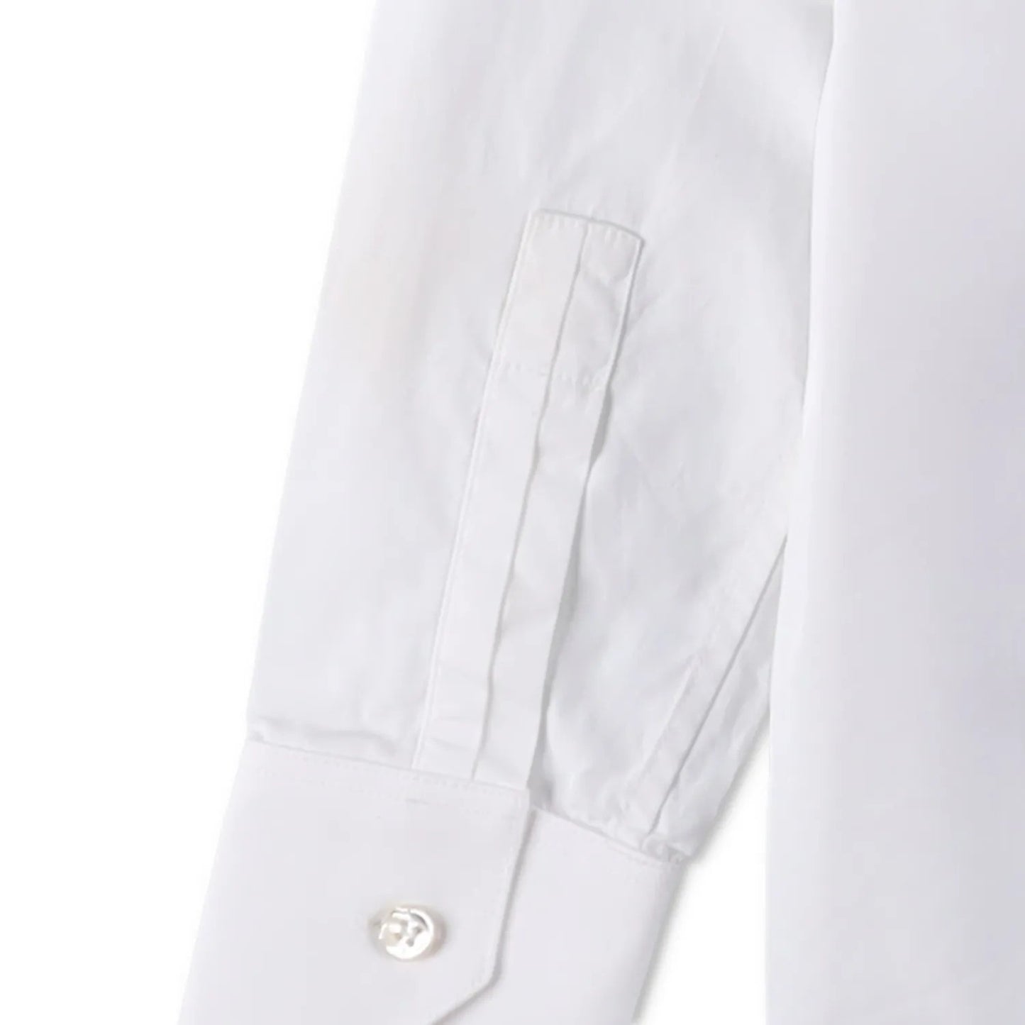 SAINT LAURENT Womens Top Shirt Long Sleeve Collared Button Up White 34 RRP 645 — View 9