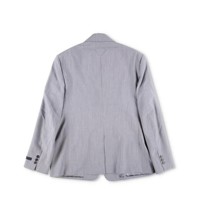 PRADA Mens Mohair Seta Suit Blazer Light Grey Double Breasted Size 50 RRP 2900 — View 13