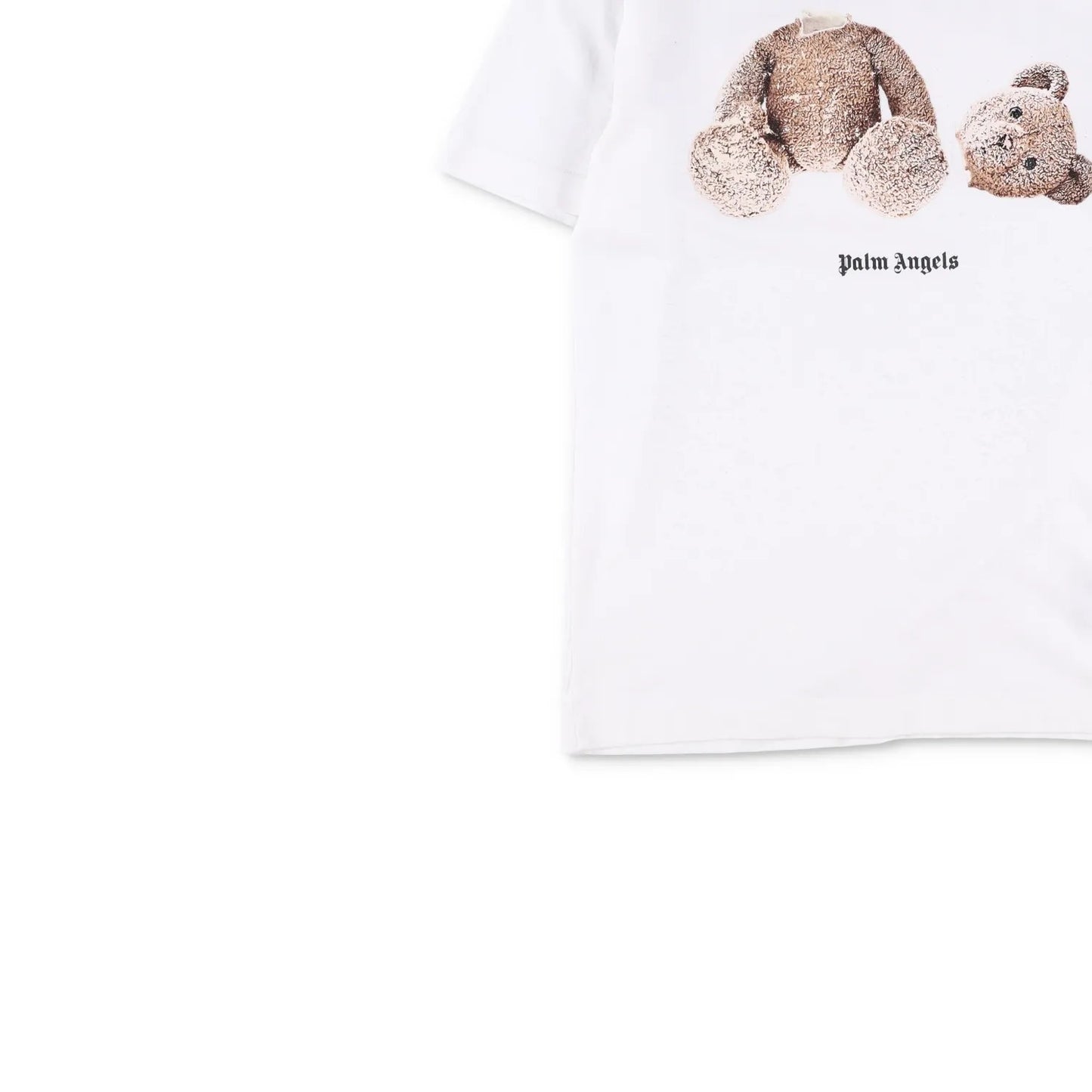 PALM ANGELS Mens T-Shirt White Cotton Teddy Graphic Print Size XS RRP 200 — View 3