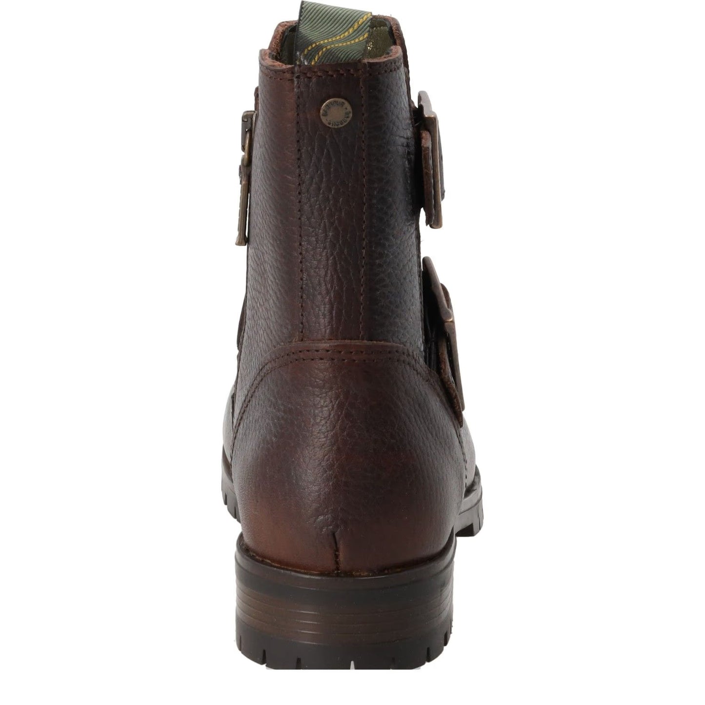 BARBOUR Womens Marina Ankle Boots Leather Brown Two Gold Buckles UK 3 RRP 140 — View 7