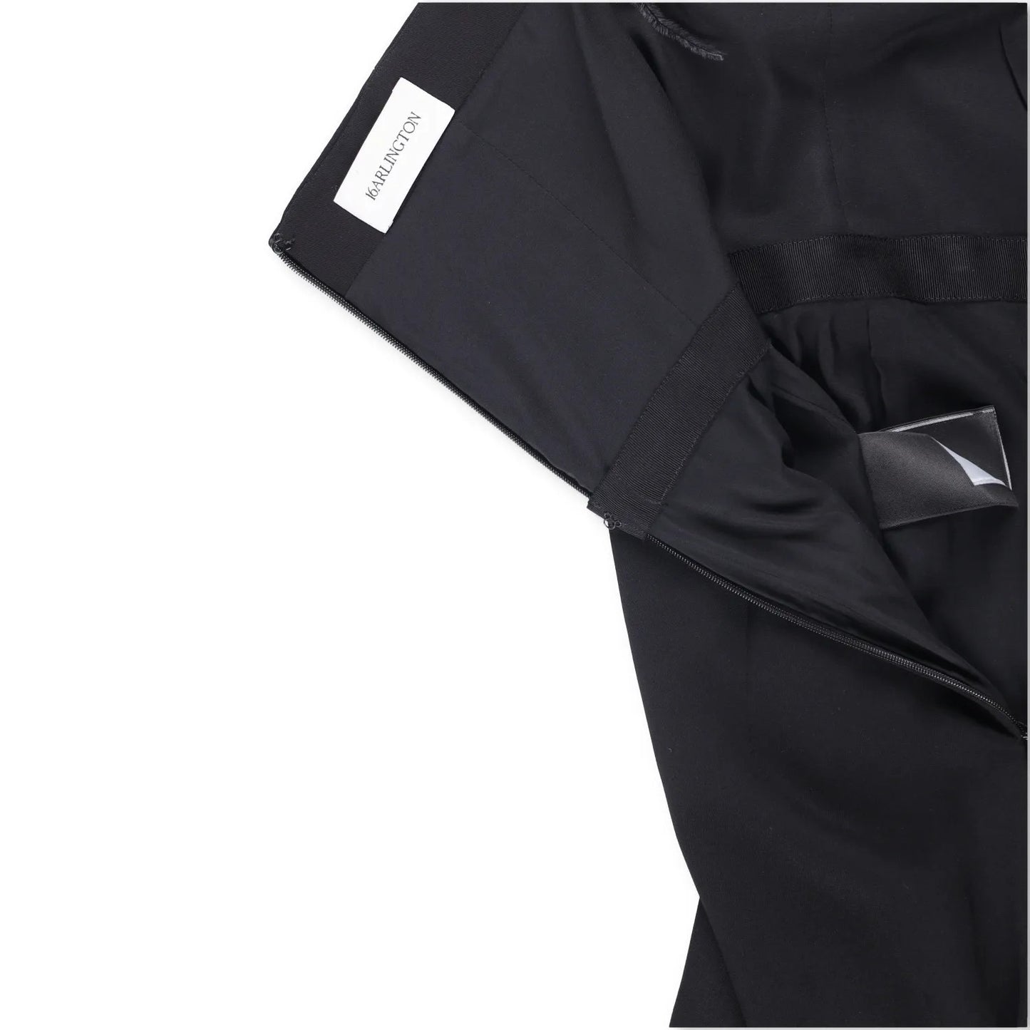 16ARLINGTON Womens Taree Strapless Jumpsuit with Feather Trim Black 8 RRP 990 — View 10