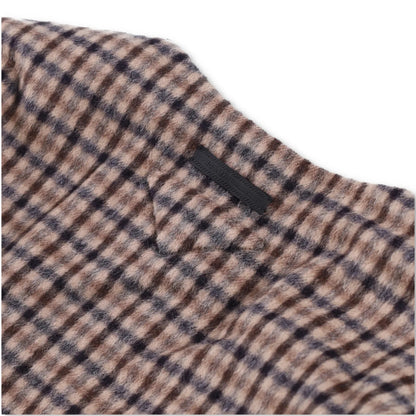 PRADA Womens Blouse V-Neck Long Sleece Check Pattern Brown Size 40 RRP 2830 — View 6