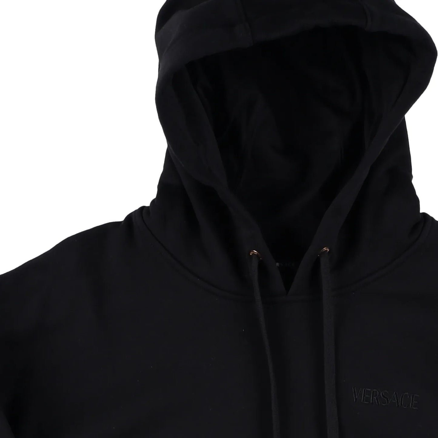 VERSACE Mens Sweatshirt Brushed Sweat Fabric Versace Embroidery Black S RRP 885 — View 6