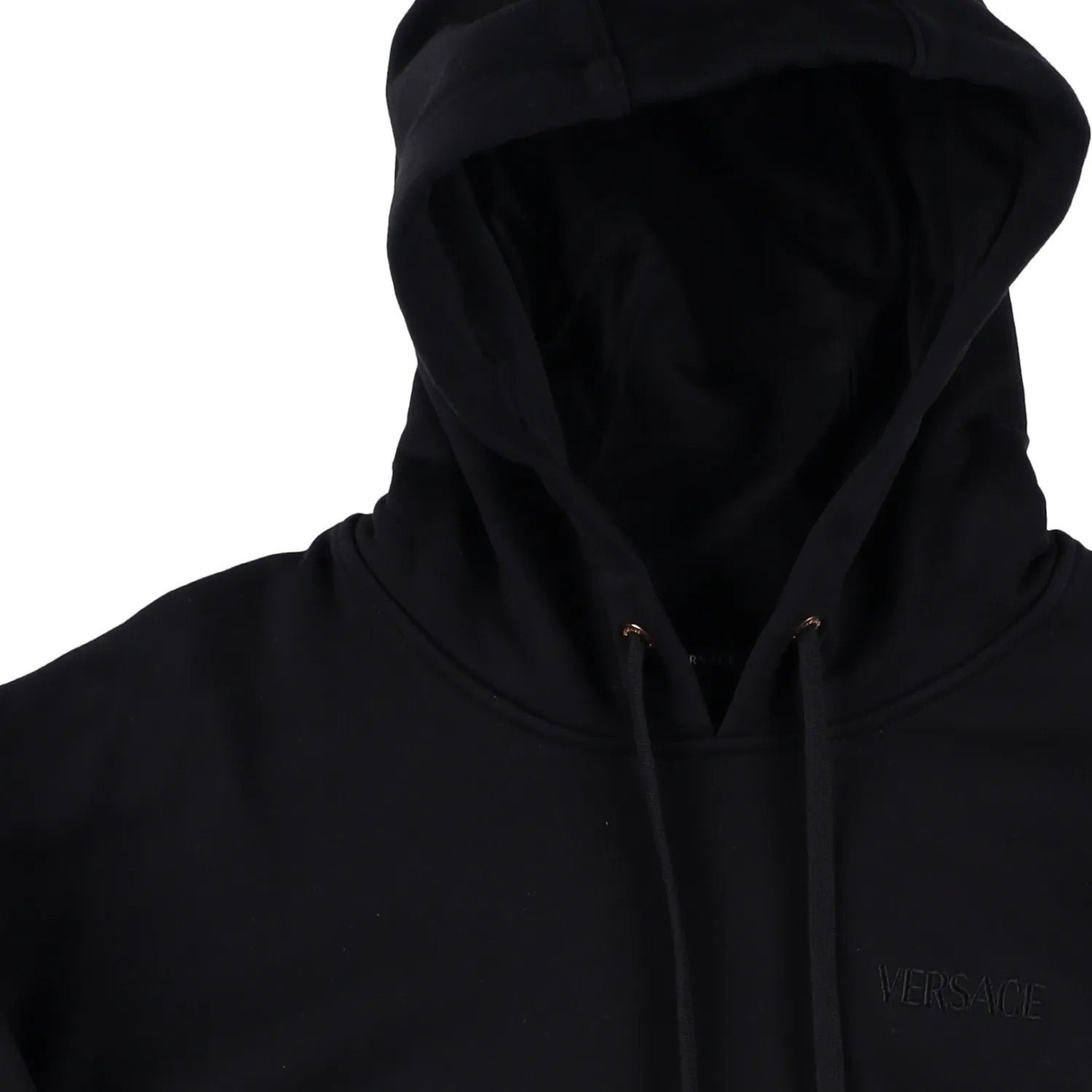 VERSACE Mens Sweatshirt Brushed Sweat Fabric Versace Embroidery Black S RRP 885 — View 6