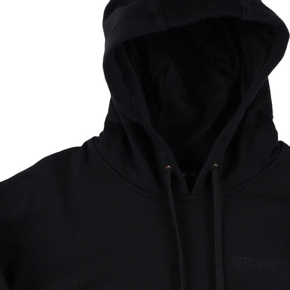 VERSACE Mens Sweatshirt Brushed Sweat Fabric Versace Embroidery Black S RRP 885 — View 6