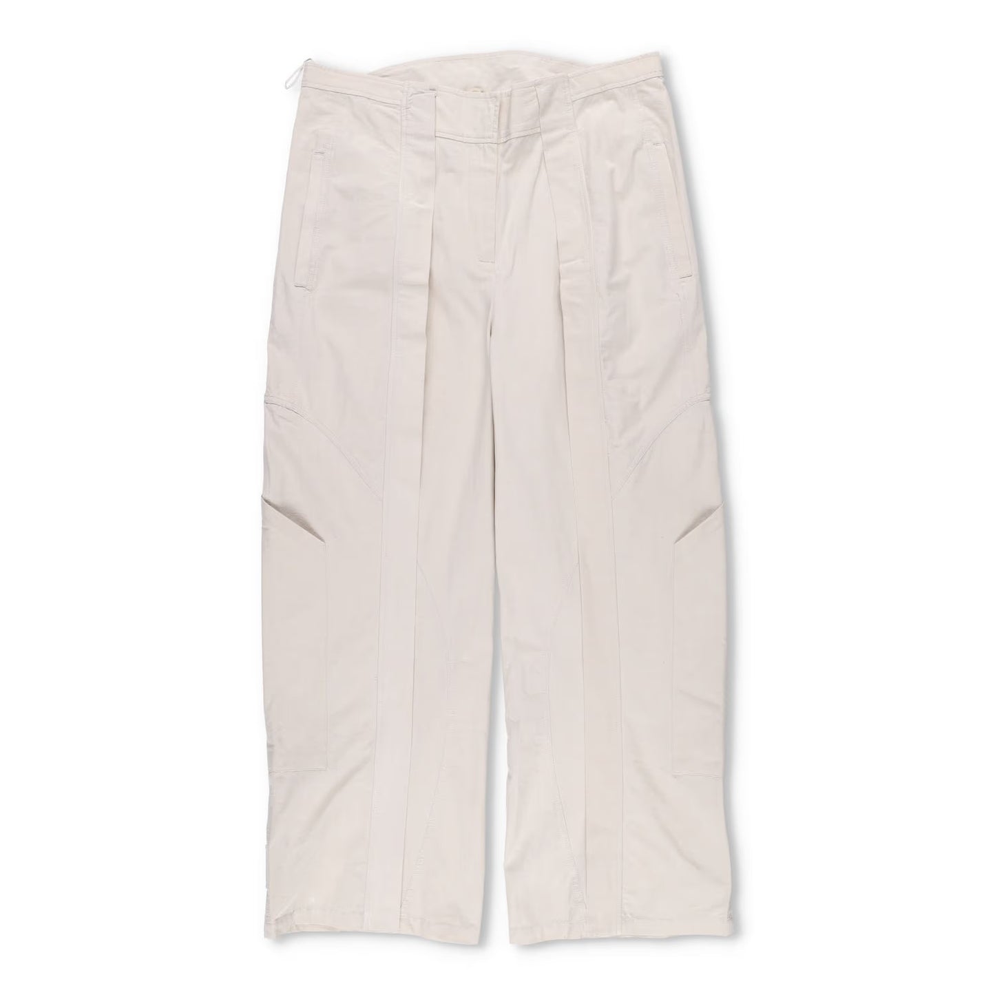 CHRISTOPHER ESBER Women Cocosolo Trousers Putty Slim Leg Beige Pleated 12 RRP540