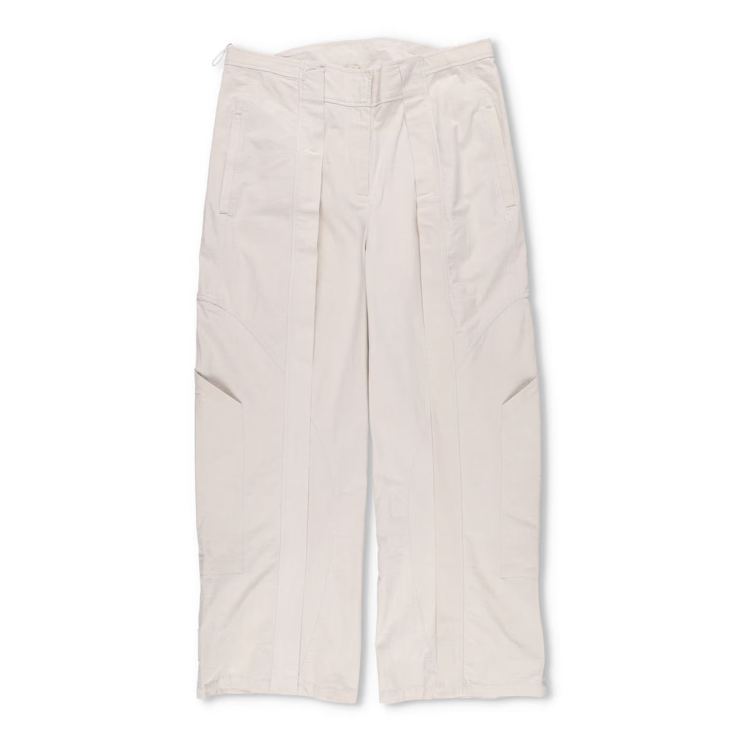 CHRISTOPHER ESBER Women Cocosolo Trousers Putty Slim Leg Beige Pleated 12 RRP540