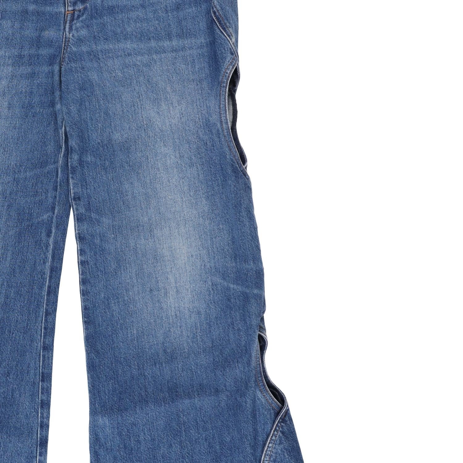 CHLOE Womens Chloe Trouser Denim Wide Leg Jeans Blue Relaxed Fit  28 RRP 762.4 — View 3