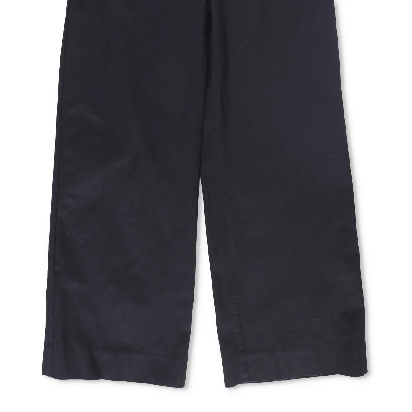 MATTEAU Womens Straight Twill Wide Leg Trousers Black Cotton Blend Size 3 RRP520 — View 4