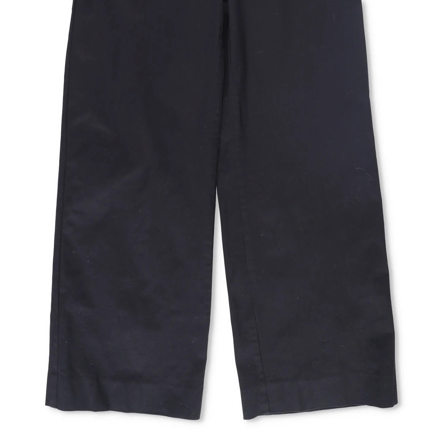 MATTEAU Womens Straight Twill Wide Leg Trousers Black Cotton Blend Size 3 RRP520 — View 4