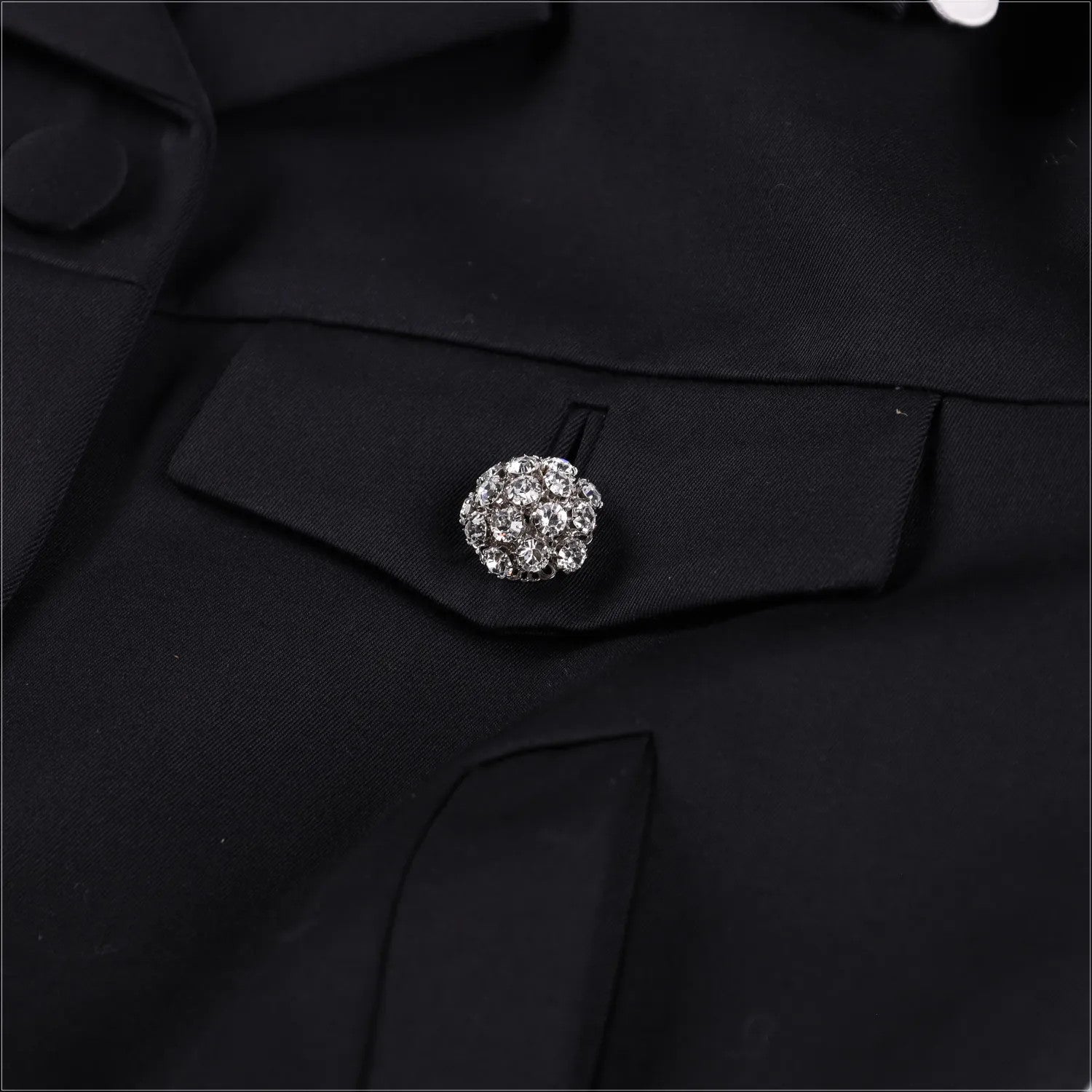 PRADA Womens Jacket Sports Collared Neck Long Sleeve Wide Lapel Black 40 RRP2638 — View 8