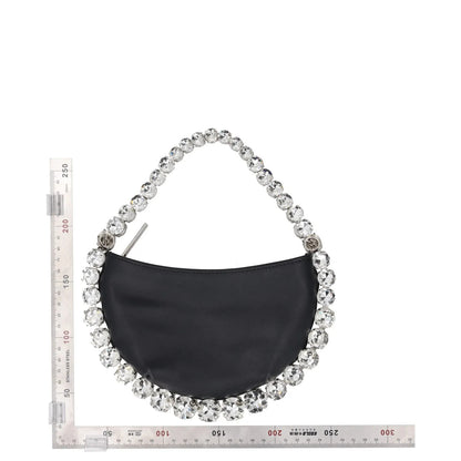 L'Alingi Womens Top Handle Bag Black Leather Silver Handle Size S RRP 800 — View 4