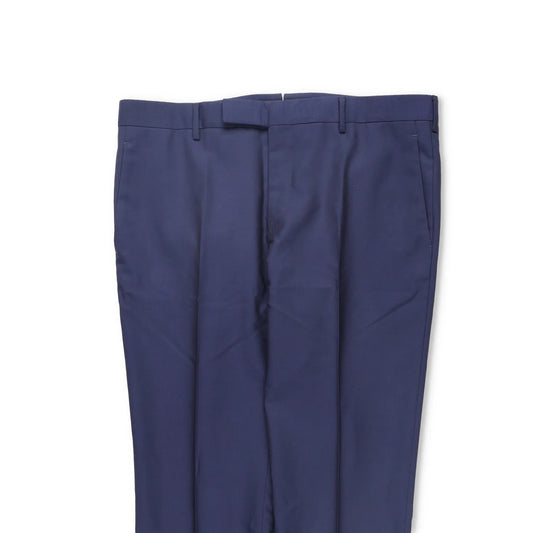 PRADA Mens Dress Pants Trousers Blue Pleated Straight Leg Size 52 R RRP 400 — View 2