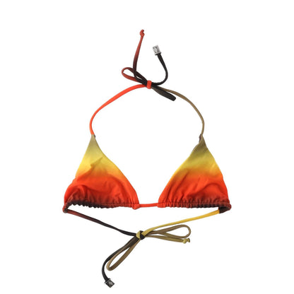 ATTICO Womens Triangle Bikini Top Gradient Print Multicoloured Halter S RRP 338 — View 2