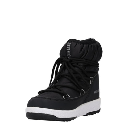 MOONBOOT Girls Snow Boots Black White Synthetic Lace Up UK 12.5 RRP 150 — View 3