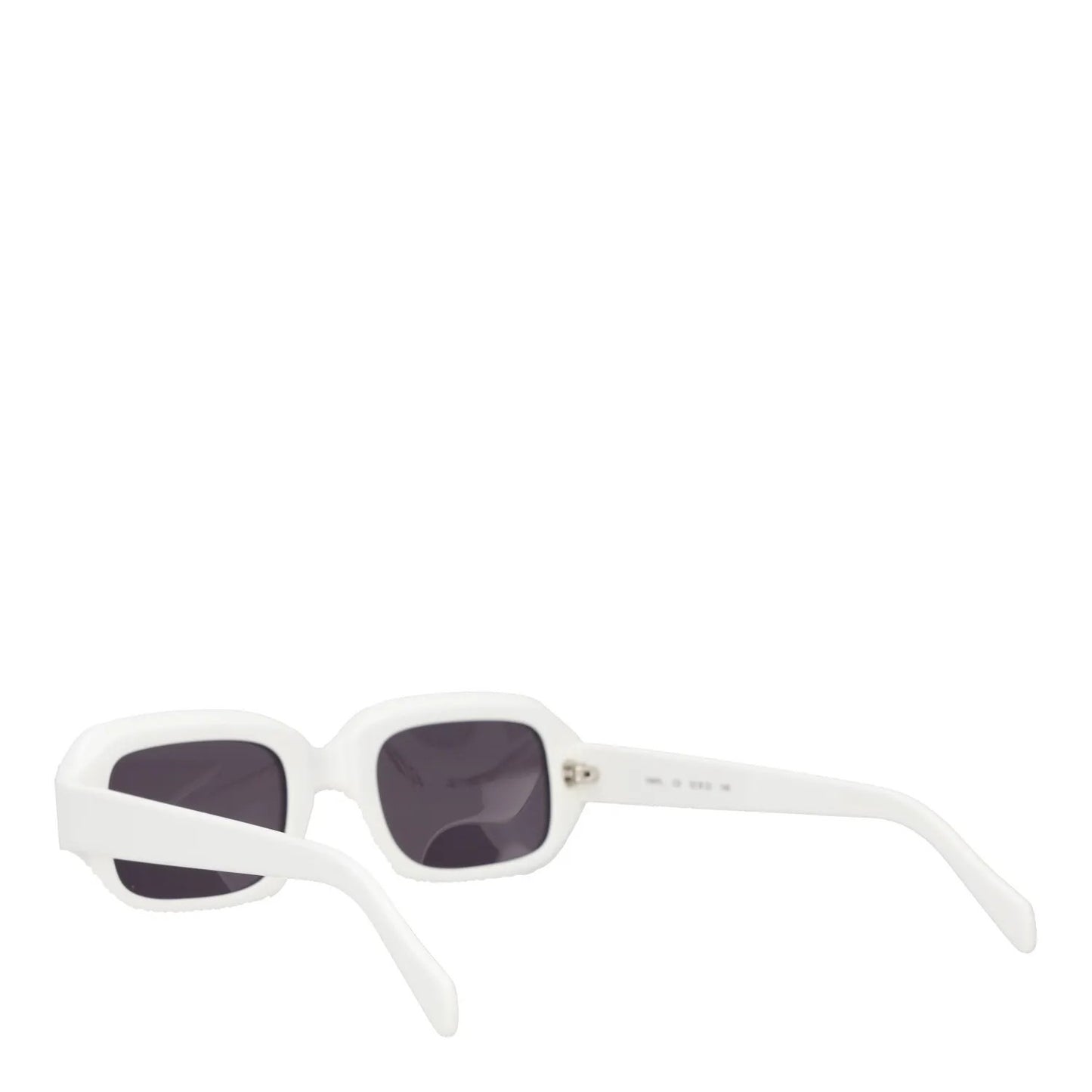 ILLESTEVA Womens Square Sunglasses White Acrylic Frame Dark Lens One Size RRP225 — View 4