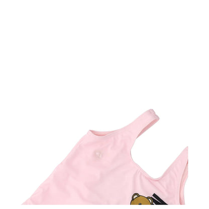 MOSCHINO KIDS Girls Climbing Toy Swimsuit Pink One Piece Logo 4 Years RRP 88 — View 2