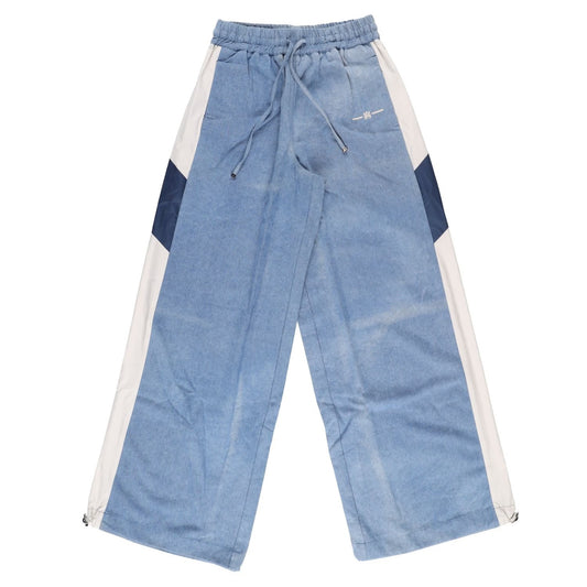AMIRI Womens Ma Chambray Track Pant Relaxed Fit Drawstring Waist Blue S RRP 1153 — View 2