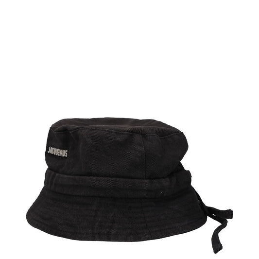 JACQUEMUS Womens Le Bob Gadjo Bucket Hat Black Cotton Logo Size 60 RRP 115 — View 2