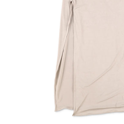 JACQUEMUS Womens Jupe Pareo Croissant Midi Skirt Slit A-Line Beige XXL RRP 520 — View 3