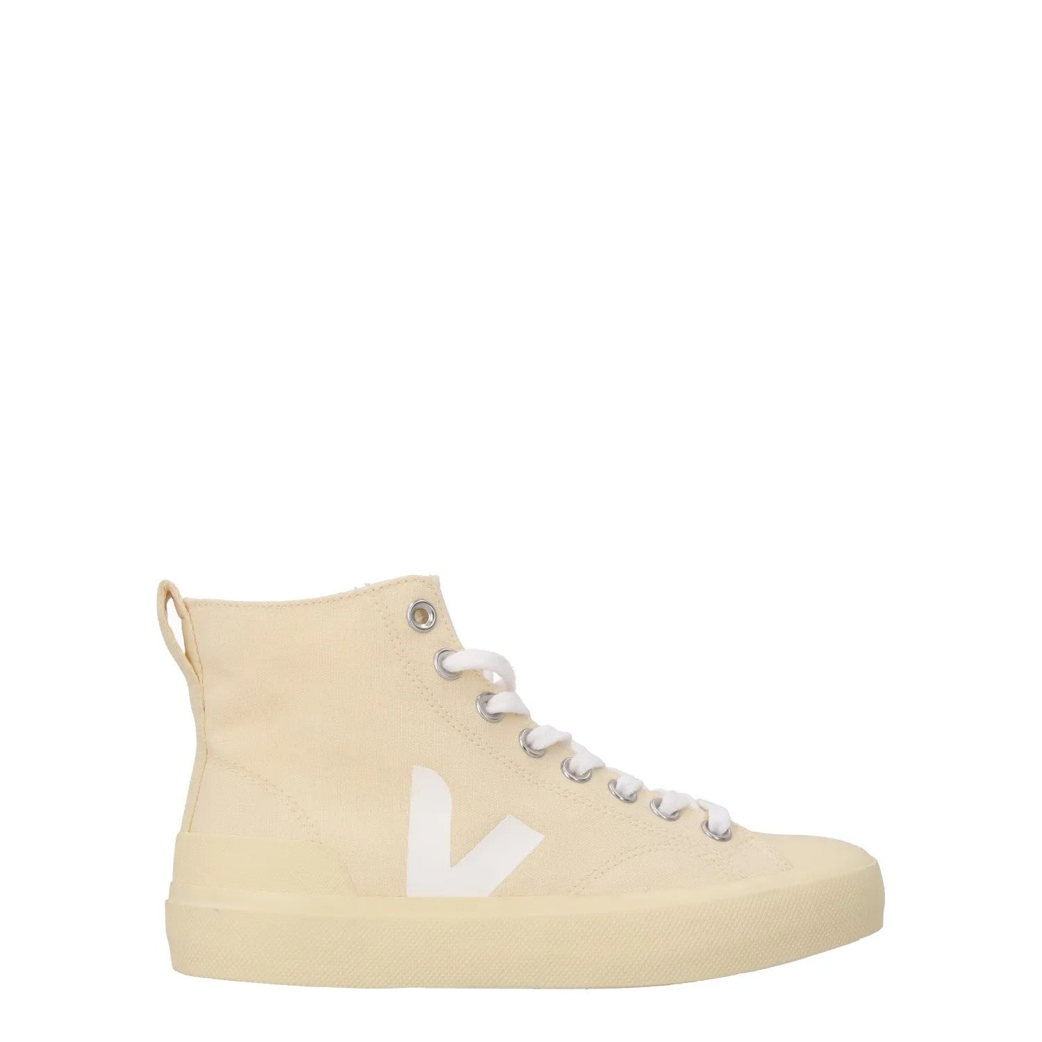 VEJA Womens Wata II White Canvas High Top Sneakers Comfort Lace Up EU 38 RRP 130
