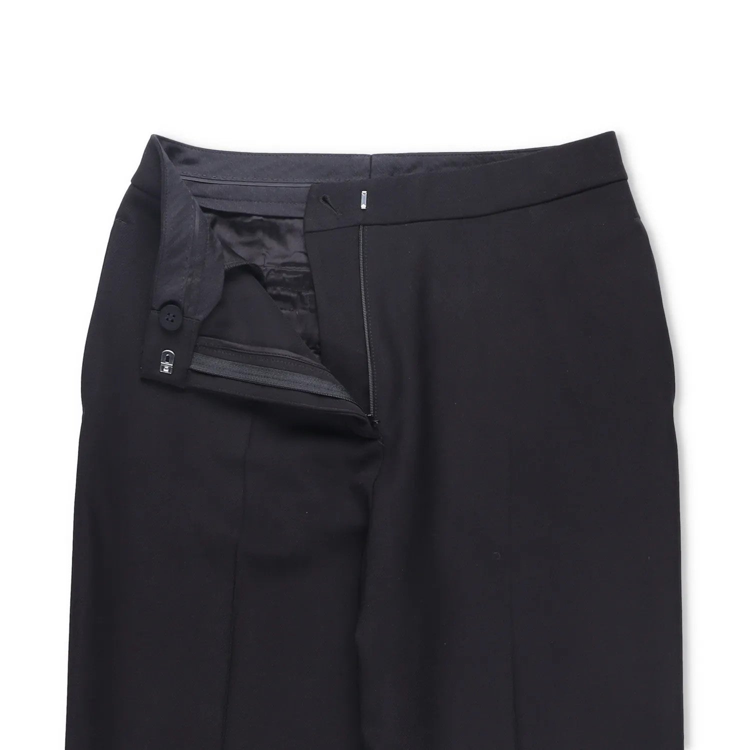 TOVE Womens Amie Tailored Trousers Slim Leg Black Pleated Flat Front 36 RRP 690 — View 5