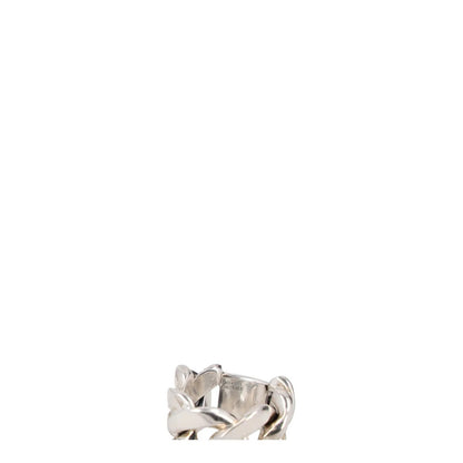 BOTTEGA VENETA Womens Ring Silver Sterling Silver Chain Detail One Size RRP 580 — View 3