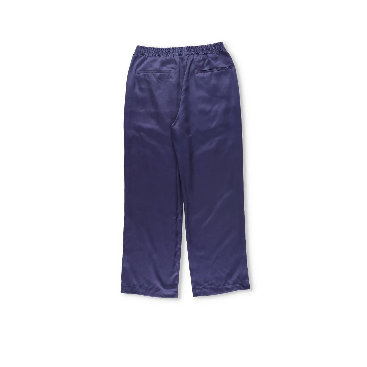 CDLP Mens Joggers Blue Lyocell Satin Straight Leg Slash Pocket Size 48 RRP 170 — View 7