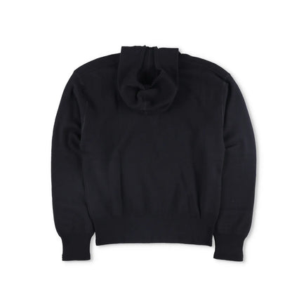 BURBERRY Mens Hoodie Quarter Zip Hooded Long Sleeve Black Wool Pullover S RRP990 — View 6