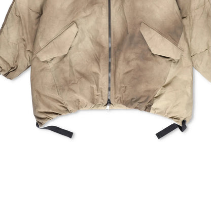 HOLDEN Mens Beige Hooded Puffer Jacket Nylon Polyamide Zip Closure S-M RRP 800 — View 4