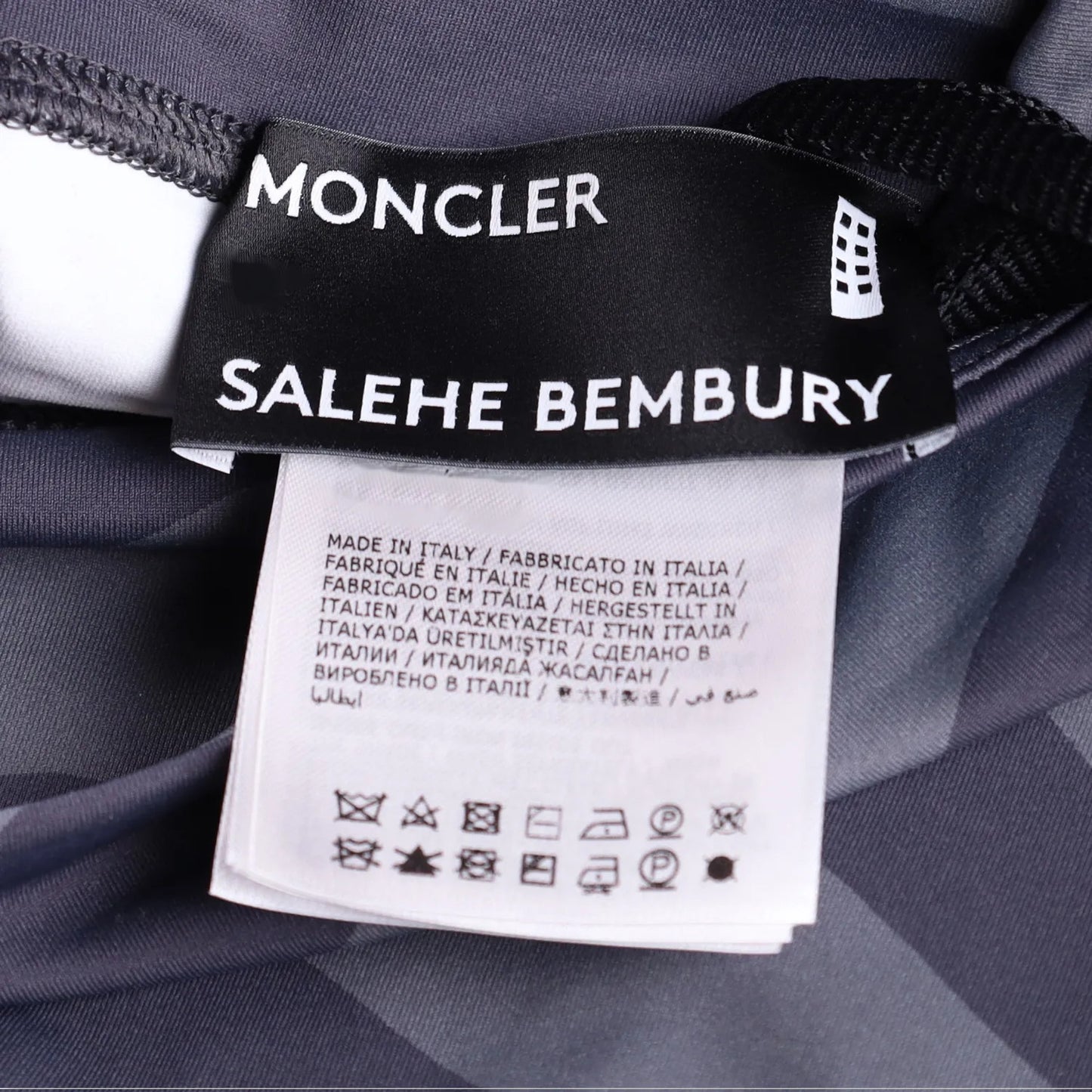 MONCLER GENIUS X Salehe Womens Bembury Jersey Leggings Capri Grey XXS RRP 340 — View 6
