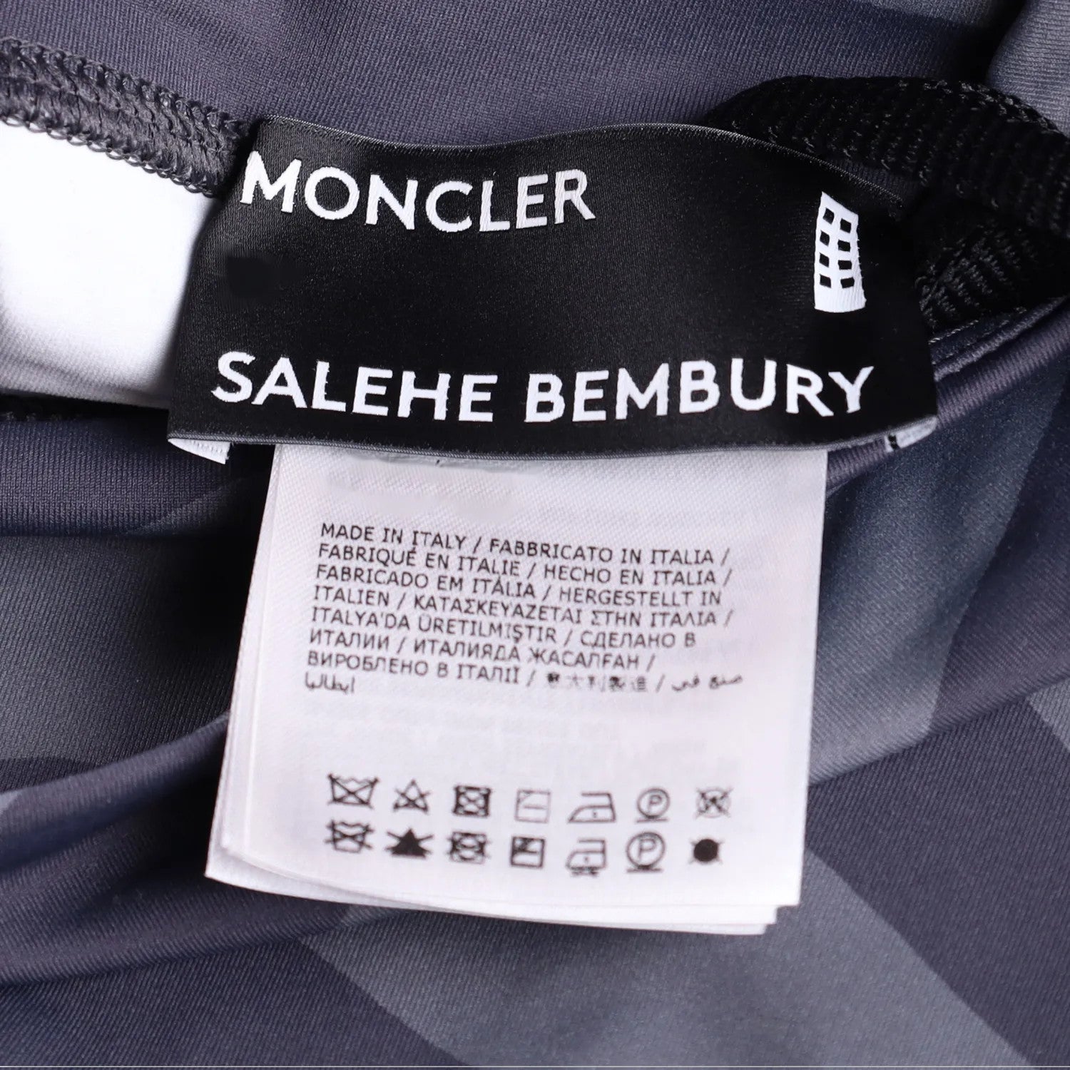 MONCLER GENIUS X Salehe Womens Bembury Jersey Leggings Capri Grey XXS RRP 340 — View 6